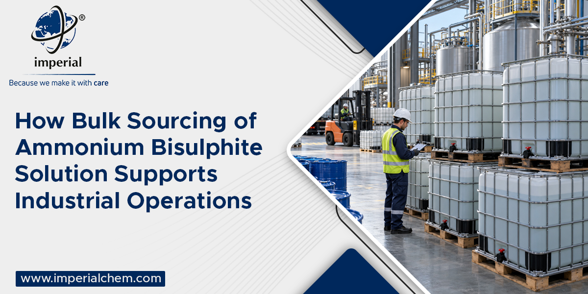 Bulk sourcing ammonium bisulphite solution